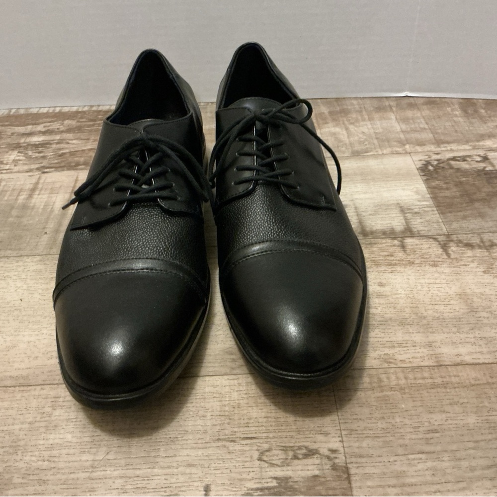 Alfani Black Leather Oxfords